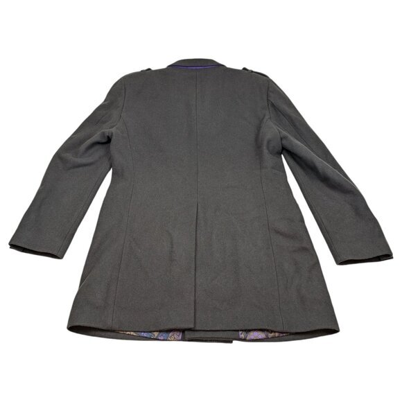 Tallia Men’s Olive Green Wool Pea Coat Size Medium - Picture 5 of 16